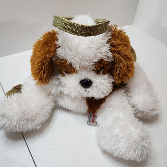 Aurora plush backpack zippered puppy dog - Picture 7 of 8